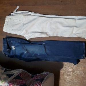 White cato  & express jeans